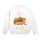 jamfish_goodiesのEAT HAPPY Crew Neck Sweatshirt