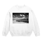 Second_Life_of_Railwaysの元夜行急行はまなす用の14系客車はタイの田舎の駅で朽ちてゆく Crew Neck Sweatshirt