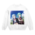 未来アニメスタジオのAIキャラクター24 Crew Neck Sweatshirt