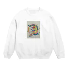 メザマシフクロウ SHOPの宇宙ダンクシュートowlTシャツ Crew Neck Sweatshirt