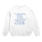 muni ムニのBTS taught us to 3words Crew Neck Sweatshirt