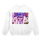 モダンラヂオの【昭和ヤンキー少女】 Crew Neck Sweatshirt