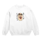 じゅうに（Jyuuni）の0061・サダ（メガネあり）・配信者シリーズ（じゅうにブランド） Crew Neck Sweatshirt