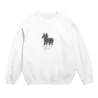 さばのゆる犬しょっぷのモルモットなスキッパーキくん Crew Neck Sweatshirt