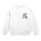 Roses_mapの薔薇と小鳥 Crew Neck Sweatshirt