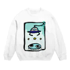 花葬デバイスのえいりあんとUFO Crew Neck Sweatshirt