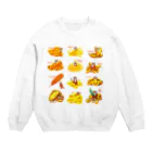 segasworksのフライドポテトたちとトラちゃんたち Crew Neck Sweatshirt