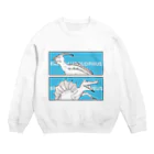 彩葉-IROHA-の戯画ザウルス(パラサウロロフス・スピノサウルス) Crew Neck Sweatshirt