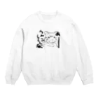 ダチョウ太郎のsuper_Cat Crew Neck Sweatshirt