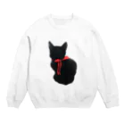 黒猫のジジさんの黒猫のジジさん Crew Neck Sweatshirt