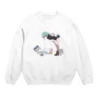 あけち旅太郎の町子、うにちゃんイン！ Crew Neck Sweatshirt