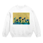 いぶきやのかきつばたずびょうぶ Crew Neck Sweatshirt