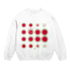 イラスト MONYAAT のスイカの輪切り　E Crew Neck Sweatshirt