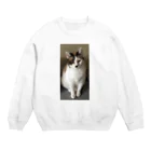 tome5の私はフクです Crew Neck Sweatshirt