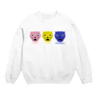 Q2 designのヒョヒョヒョウ Crew Neck Sweatshirt