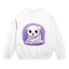 Vasetti_pressのオバケ子犬 Crew Neck Sweatshirt