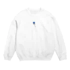 snowcatのBlueRose (illustration by snowcat) Crew Neck Sweatshirt