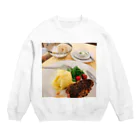 ちひろの美味しいステーキ Crew Neck Sweatshirt