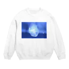 ちの間のぷかぷか発光クラゲシリーズ Crew Neck Sweatshirt