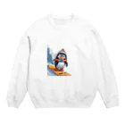 Gloriousのペンギンの冒険スノーボードパーティ Crew Neck Sweatshirt