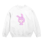 妖怪 水姫城-Yokai.Mizukijyo-ฅ^ơωơ^ฅ♡のちびらびにゃんこ(べびー) Crew Neck Sweatshirt