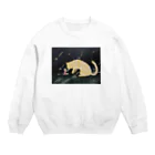 晴雨商店の星と猫と女の子 Crew Neck Sweatshirt