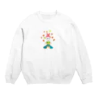onmycolorの楽描き店のそばかすこちゃん with LOVE Crew Neck Sweatshirt