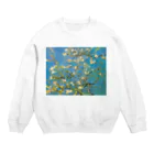 世界の名画館 SHOPのゴッホ「花咲くアーモンドの木の枝」 Crew Neck Sweatshirt