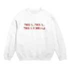 yuuuujのThis is football Crew Neck Sweatshirt