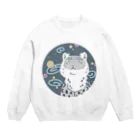 まりもの宇宙ユキヒョウ Crew Neck Sweatshirt