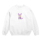 さくライフ🌸のさくら🌸わんこ🐶のさくここちゃん Crew Neck Sweatshirt