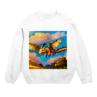 Wakuryuの八恩森の守り空龍　 Crew Neck Sweatshirt