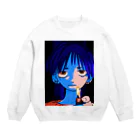 neon テトラマン🪸のドンパチちゃん Crew Neck Sweatshirt