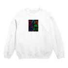 mayadayofufufuのネオン水面下 Crew Neck Sweatshirt