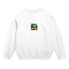 hiro358358のかわいいフクロモモンガ Crew Neck Sweatshirt