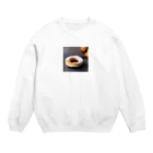 真希ショップの美味しそうなドーナツのグッズ Crew Neck Sweatshirt