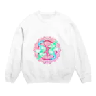 ﾈﾓﾌｨﾗのタツノオトシゴ 曼荼羅 陰陽 Crew Neck Sweatshirt