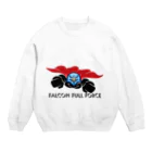 Fred HorstmanのFalcon Full Force ファルコン フル フォース.  鷹 全力で Crew Neck Sweatshirt