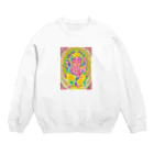 honhon180のピンクガネーシャ Crew Neck Sweatshirt