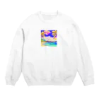 のぞかれ隊の南国グラフィック Crew Neck Sweatshirt