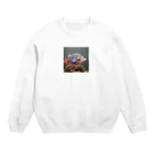 あにまるのへんな魚 Crew Neck Sweatshirt