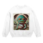 献血するドラキュラの宇宙人シリーズ Crew Neck Sweatshirt