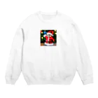 voice_magicianの可愛いサンタさんグッズ Crew Neck Sweatshirt