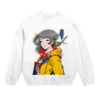 大正レトロJYOSIの大正レトロJYOSI　レイナ Crew Neck Sweatshirt