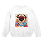 LEONのWe♥PUG　色彩（パグ大好き！） Crew Neck Sweatshirt