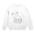 ぱるちゃのHITOYASUMI猫 Crew Neck Sweatshirt