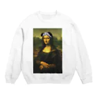 parodyArt Nのモナリザダルメシアンヘアバンド Crew Neck Sweatshirt