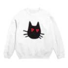 cats-houseのLOVE-cat Crew Neck Sweatshirt