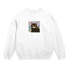  🌸 はにゃんshop 🌸の🌟 はにゃん一号店くろねこ 🌟 Crew Neck Sweatshirt