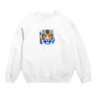 ZUKASAMAのワイルドな虎🐯 Crew Neck Sweatshirt